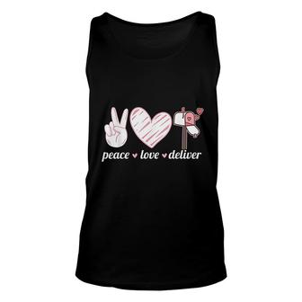 Peace Love Deliver Postal Worker Ballot Voting By Mail Unisex Tank Top - Thegiftio UK