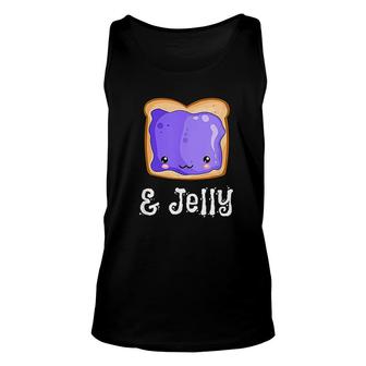 Peanut Butter And Jelly Blueberry Jam Unisex Tank Top | Mazezy