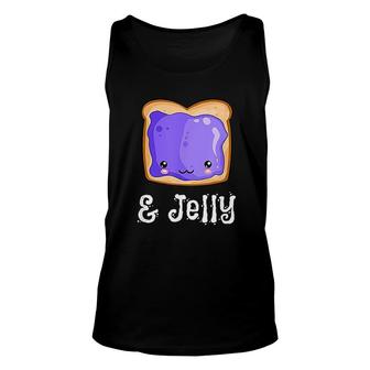 Peanut Butter And Jelly Kawaii Pb And J Matching Blueberry Jam Tank Top | Mazezy