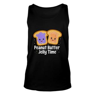 Peanut Butter Jelly Time Couple Unisex Tank Top - Seseable