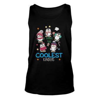 Penguins On Snow I Have The Coolest Kinders Cute Teacher Unisex Tank Top | Mazezy