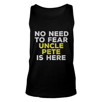 Pete Funny Uncle Unisex Tank Top | Mazezy