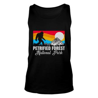 Petrified Forest National Park Vintage Retro Sunset Travel Adventure Unisex Tank Top - Thegiftio UK