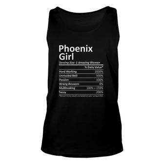 Phoenix Girl Funny City Home Roots Usa Gift Unisex Tank Top - Thegiftio
