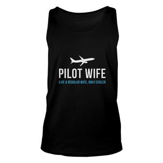 Pilot Wife Funny Cute Airplane Unisex Tank Top | Mazezy
