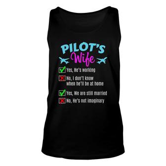 Pilots Wife Funny Unisex Tank Top | Mazezy
