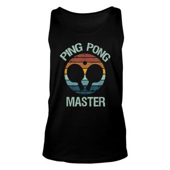Ping Pong Master From Wife For Husband Fathers Day Unisex Tank Top | Mazezy