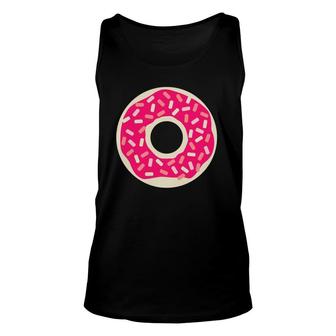 Pink Donut Sprinkles Gift Unisex Tank Top | Mazezy