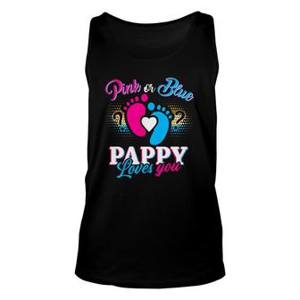 Pink Or Blue Pappy Loves You Mothers And Fathers New Pappy Unisex Tank Top | Mazezy
