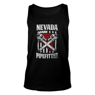 Pipefitter Cool Gift For Nevada Pipe Fitters Workers Unisex Tank Top | Mazezy