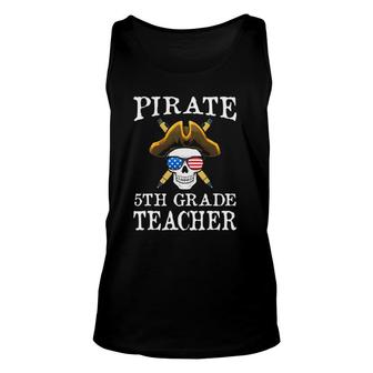 Pirate 5Th Grade Teacher Party Unisex Tank Top | Mazezy