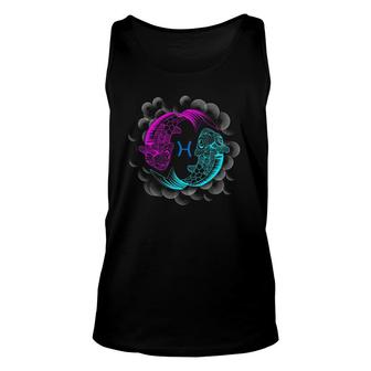 Pisces Zodiac Sign Gift Astrology Unisex Tank Top | Mazezy