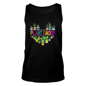 Plant Daddy Succulent Cactus Gardeners Plant Father's Day Unisex Tank Top | Mazezy
