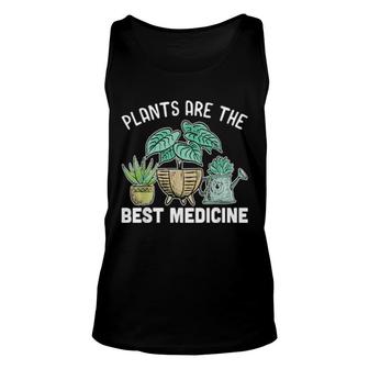 Plants Are The Best Medicine Vegan Healthy Eater Unisex Tank Top | Mazezy