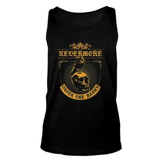 Poe Nevermore Quoth Raven Literature Gothic For A Book Nerd Unisex Tank Top | Mazezy