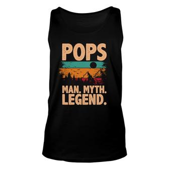 Pop Man Myth Legend Man Myth Legend Fathers Day Unisex Tank Top - Thegiftio UK