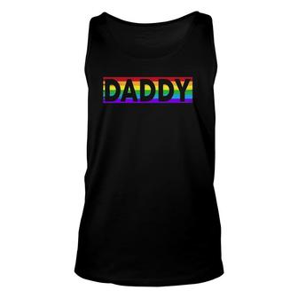 Pride Daddy Proud Gay Lesbian Lgbt Father's Day Tank Top | Mazezy AU