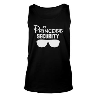 Princess Security Princess For Father And Daughter Zip Unisex Tank Top | Mazezy