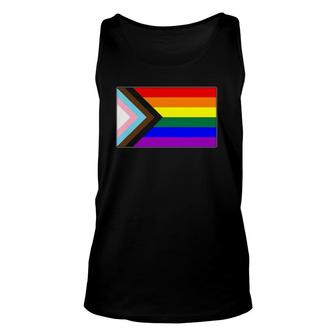 Progress Lgbtq Gay Pride Flag Unisex Tank Top | Mazezy