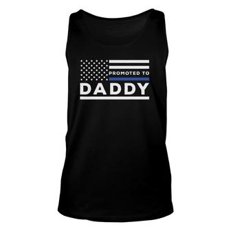 Mens Promoted To Daddy Police Officer Future Father Dad Tank Top | Mazezy