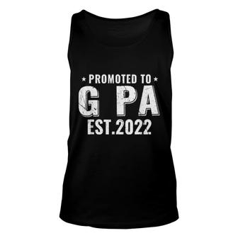 Promoted To G Pa 2022 Grandpa Unisex Tank Top | Mazezy