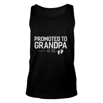 Promoted To Grandpa 2021 Unisex Tank Top | Mazezy
