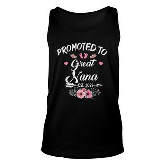 Promoted To Great Nana Est 2022 Gift Unisex Tank Top | Mazezy