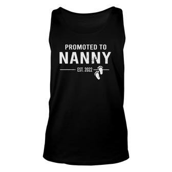Promoted To Nanny 2022 New First Time Going To Be Nanny Unisex Tank Top | Mazezy
