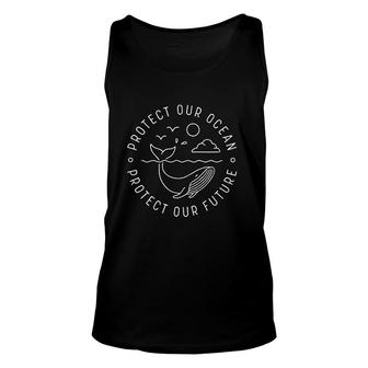 Protect Our Ocean Protect Our Future Whale Ocean Unisex Tank Top - Thegiftio