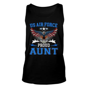 Proud Air Force Aunt Us Air Force Military - Usaf Unisex Tank Top - Thegiftio UK