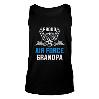 Proud Air Force Grandpa Unisex Tank Top | Mazezy