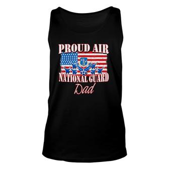 Proud Air National Guard Dad Usa Air Force Father's Day Unisex Tank Top | Mazezy