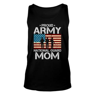 Proud Army National Guard Mom Usa Flag Beautiful Design Unisex Tank Top - Thegiftio