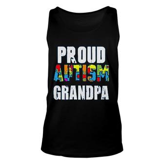Proud Autism Dad Gift Unisex Tank Top | Mazezy