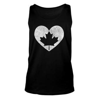 Proud Canadian Canada Flag Maple Leaf Zip Unisex Tank Top | Mazezy