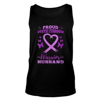 Womens Proud Cystic Fibrosis Warrior Husband Wife Cystic Fibrosis Tank Top | Mazezy