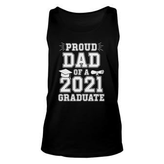 Mens Proud Dad Of A 2021 Graduate School Graduation Father Party Tank Top | Mazezy