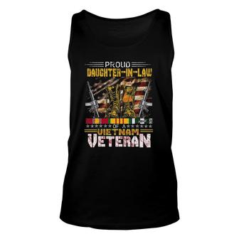 Proud Daughter-In-Law Of A Vietnam Veteran Veteran Unisex Tank Top | Mazezy