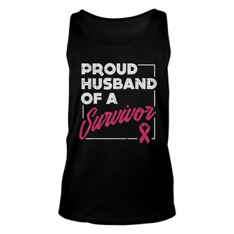 Proud Husband Of Survivor Awareness Gift Unisex Tank Top | Mazezy