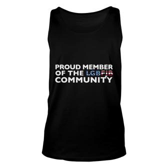 Proud Member Of The Lgbt Fjb Community American Flag Unisex Tank Top | Mazezy