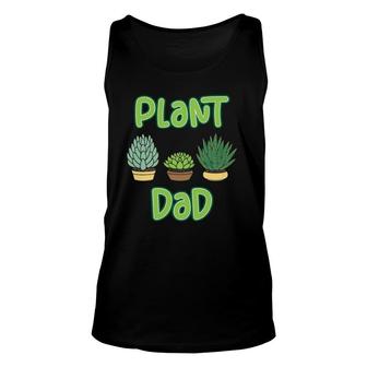 Mens Proud Plant Dad Succulent And Cactus Pun For A Gardener Tank Top | Mazezy