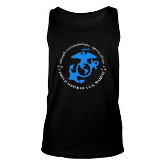 Proud Sister Of A Marine - I Grew Up With My Hero Unisex Tank Top | Mazezy