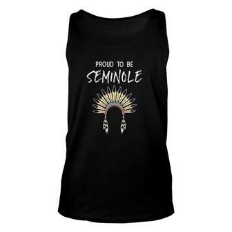 Proud To Be Seminole Native American Unisex Tank Top | Mazezy