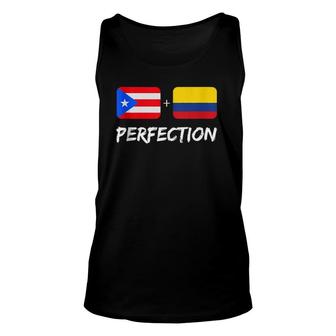 Puerto Rican Plus Colombian Perfection Heritage Unisex Tank Top | Mazezy UK
