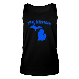 Pure Michigan Vacation Water Lake Fun Gift Idea Premium Unisex Tank Top | Mazezy