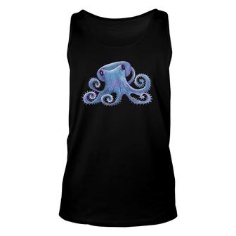 Purple Octopus Colorful Ocean Sea Creature Marine Animal Unisex Tank Top | Mazezy UK