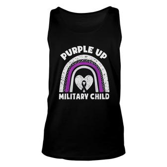 Purple Up For Military Kids Month Of The Military Child Cute Unisex Tank Top - Seseable