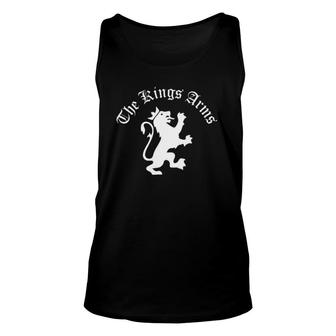 Queen And King Family Crest Royal Lion King's Arms Unisex Tank Top | Mazezy