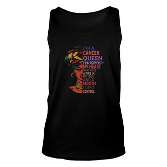 Queen Born With Heart On Sleeve Unisex Tank Top | Mazezy