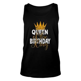 Queen Of The Birthday King Husband's Bday Party Unisex Tank Top | Mazezy
